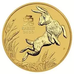 Złota Moneta Australijski Lunar III - Rok Królika 1/10 uncji 2023 NOWOŚĆ