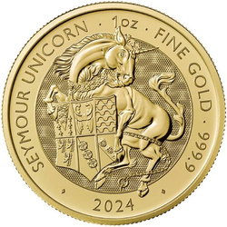 Złota Moneta The Royal Tudor Beasts: The Seymour Unicorn 1 uncja NOWOŚĆ