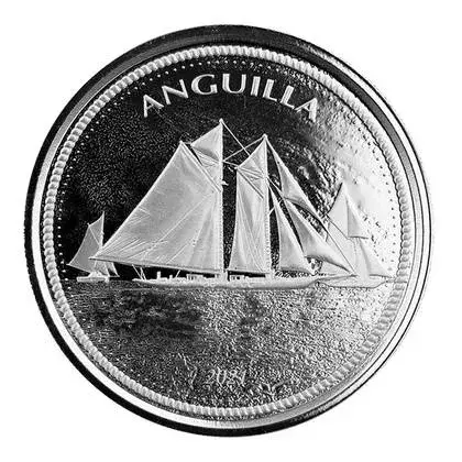 Srebrna Moneta Anguilla - Regaty żeglarskie 1 uncja 24h