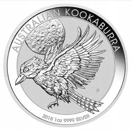 Srebrna Moneta Australijska Kookaburra 1 uncja 2018r 24h