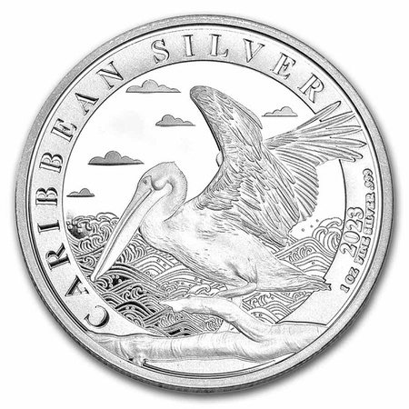 Srebrna Moneta Barbados 2023 Caribbean Pelican 1 uncja 24h