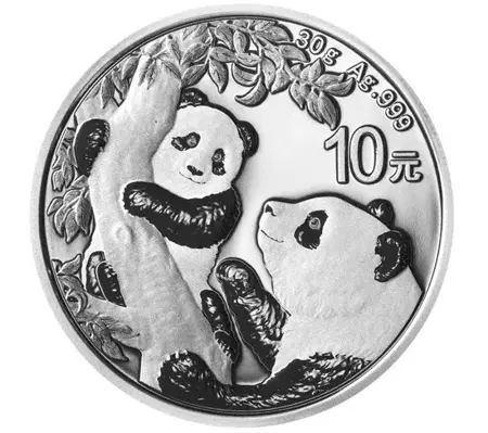 Srebrna Moneta Chińska Panda 30g 24h
