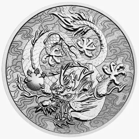 Srebrna Moneta Chińskie Mity i Legendy - Smok 1 uncja 24h