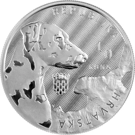 Srebrna Moneta Croatia 2021 - Dalmatian Dog 1 uncja 24h