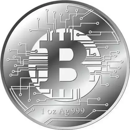 Srebrna Moneta Czad: Bitcoin 1 uncja 2022 24h