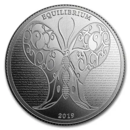 Srebrna Moneta Equilibrium - Tokelau 2019 1 uncja 24h