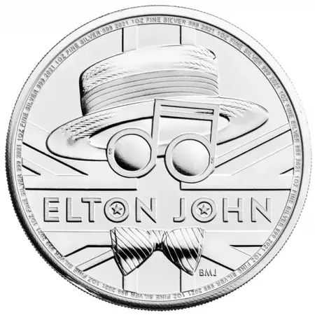 Srebrna Moneta  Legendy Muzyki: Elton John 1 uncja 24h