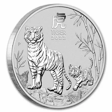 Srebrna Moneta Rok Tygrysa 1000g (1kg) 24h