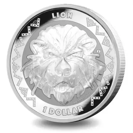 Srebrna Moneta Sierra Leone 2022 - Big Five - Lion 1 uncja 24h PROMOCJA