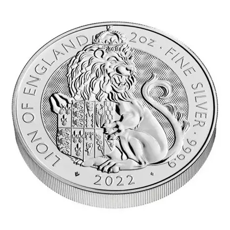 Srebrna Moneta The Royal Tudor Beasts: Lion of England 2 uncje 24h