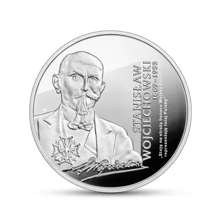Srebrna moneta: Stanisław Wojciechowski 10zł 24h Produkt Kolekcjonerski