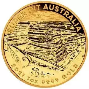 Złota Moneta Australia Super Pit 1 uncja 2021 24h