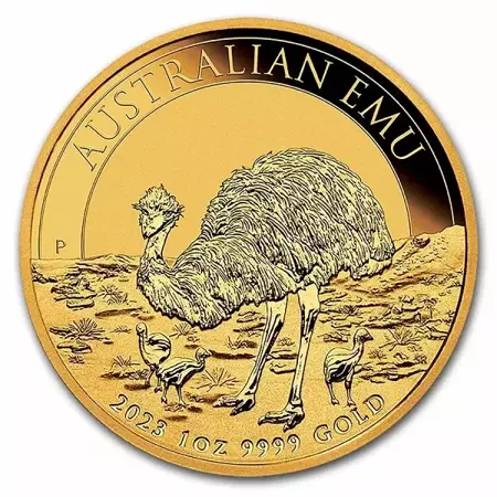 Złota Moneta Australijski Emu 1 uncja 2023r 24h