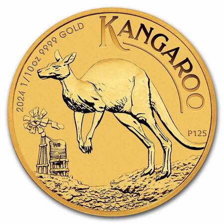 Złota Moneta Australijski Kangur 1/10 uncji