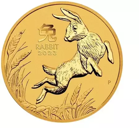 Złota Moneta Australijski Lunar III - Rok Królika 1 uncja 2023 24h