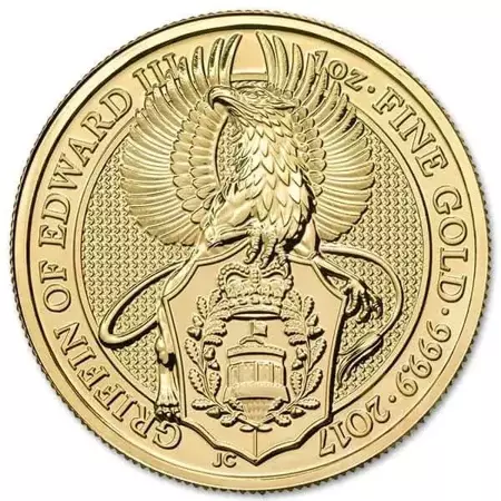 Złota Moneta Bestie Królowej: Gryf Edwarda III 1 uncja 2017 24h
