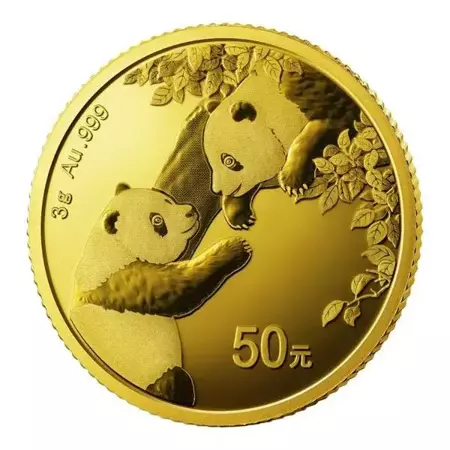 Złota Moneta Chińska Panda 3g 24h