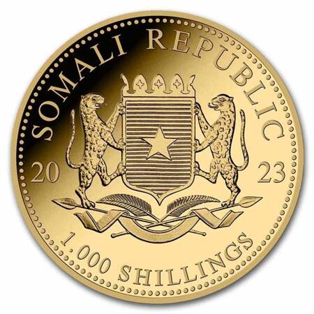 Złota Moneta Somalijski Słoń 1 uncja 2019 24h