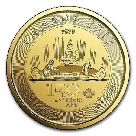 Złota Moneta Voyageur 1 uncja (150-lecie Kanady) 24h